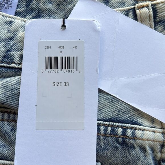 Calvin Klein Jeans 90s straight leg jeans in light wash size 33 NWT in pkg - Picture 8 of 9